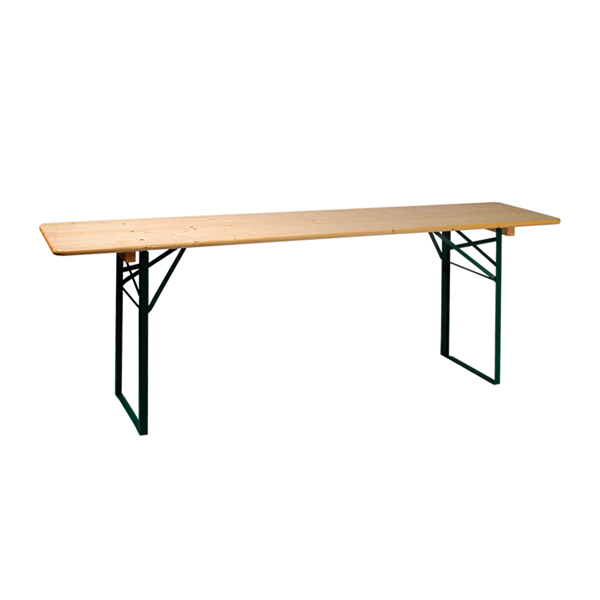 Tavolo In Legno Naturale L220 L50 H75 Cm