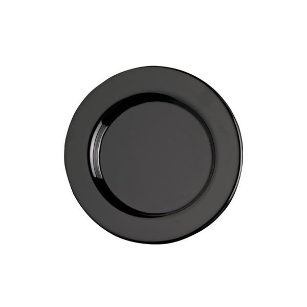 Piatto In Vetro Nubo Nero 14 Cm