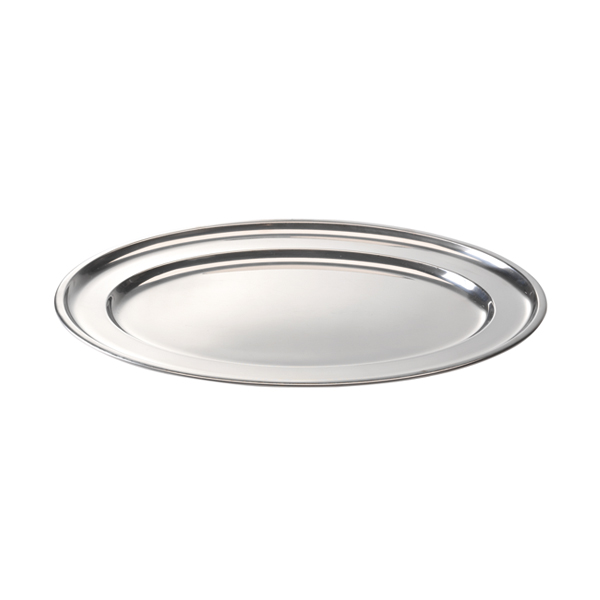 Piatto Da Portata In Acciaio Inossidabile Ovale 60 Cm