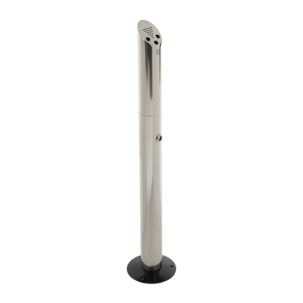 Posacenere Autoportante In Acciaio Inox L7,6 D18 H90 Cm