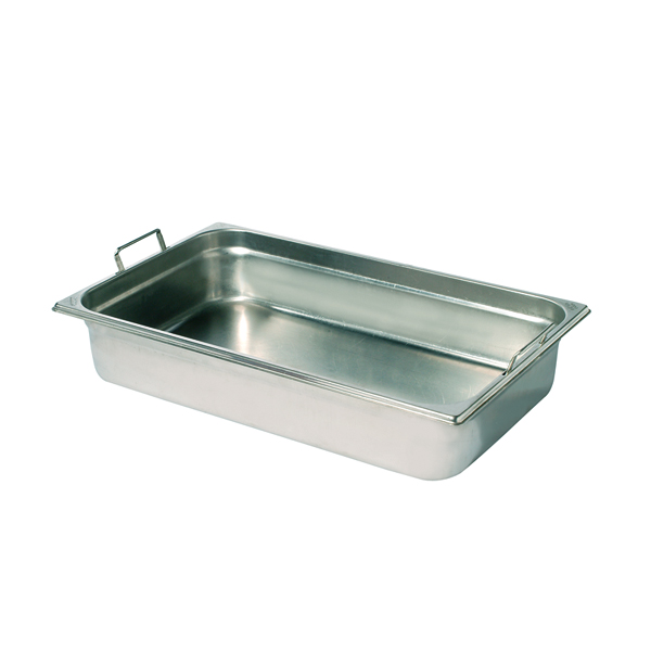 Vassoio Inox 1 1 Gn Profondità 10 Cm Con Maniglie