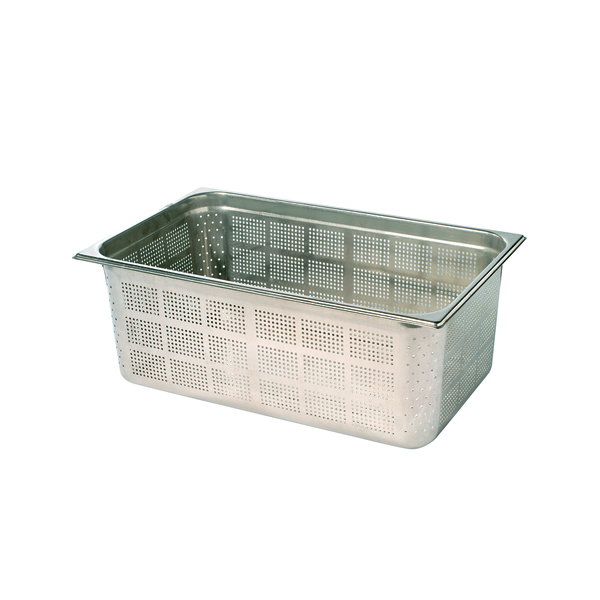 Vassoio Inox 1 1 Gn Profondità 20 Cm Forato