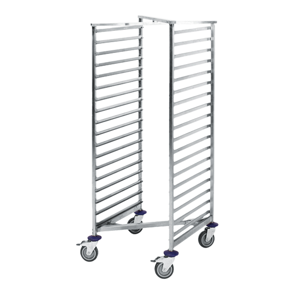 Carrello Salvaspazio Per 18 Vassoi 2 1 Gn W74 D65 H164 Cm