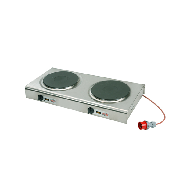 Fornello Elettrico Con 2 Piastre 30 Cm 400v 5kw