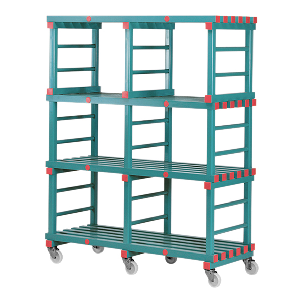 Scaffale Da Cucina Con 4 Ripiani Mobili L150 D60 H187 Cm