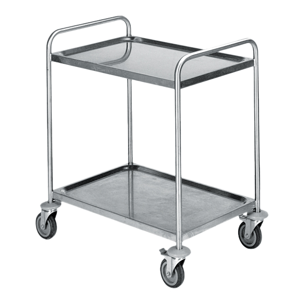 Carrello Portavivande Con 2 Vassoi L82 P52 H95 Cm