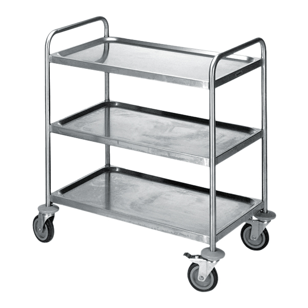 Carrello Di Servizio Con 3 Vassoi L82 D52 H95 Cm