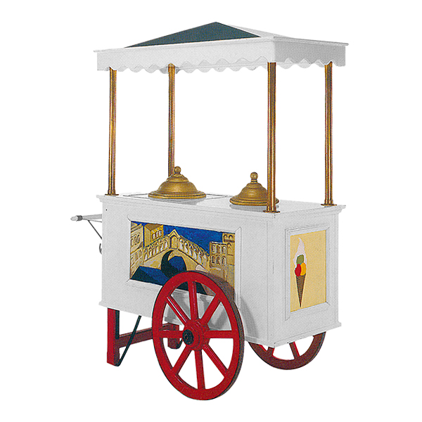 Carrello Gelato Italiano 230v 0,07kw B160 D80 H224cm