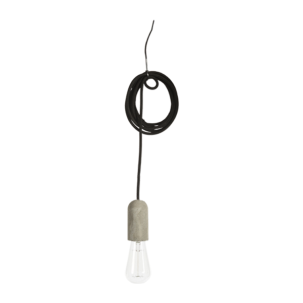 Lampada A Filamento In Cemento Con Lampadina Edison Glow