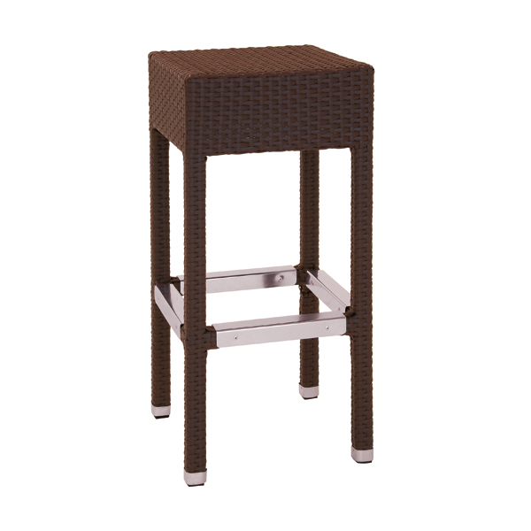 Sgabello Saba In Plastica Intrecciata