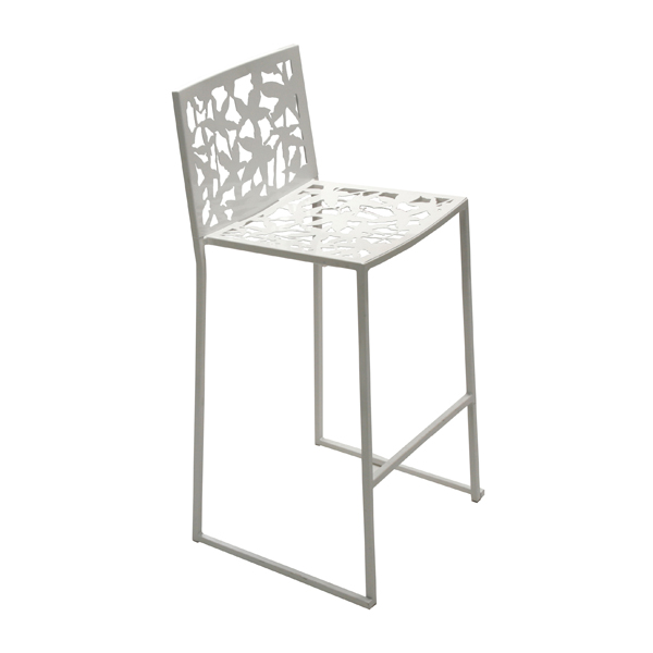 Sgabello Le Mans Bianco W48 D47 H104 Sh76 Cm