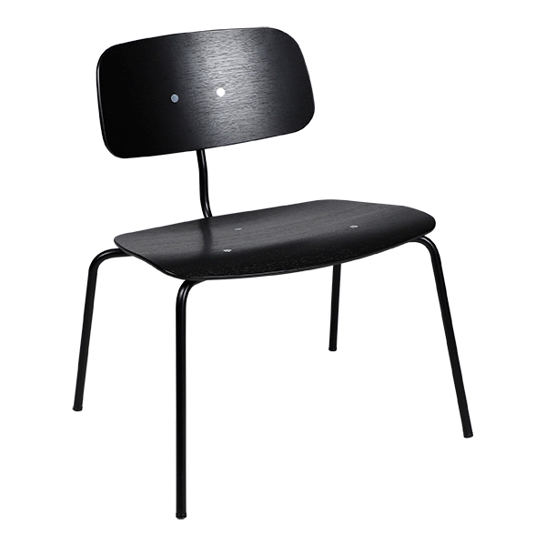 Sedia Kevi Lounge Nero W64 D59 H73 Sh43cm