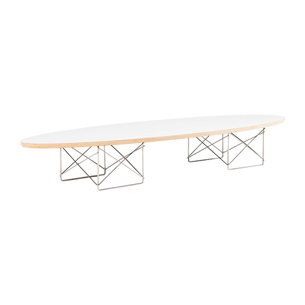 Tavolo Elliptical Etr Bianco L226 W74 H25 Cm