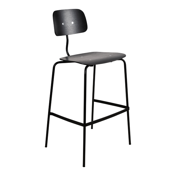 Sgabello Kevi Nero W55 D51 H108 Sh76 Cm