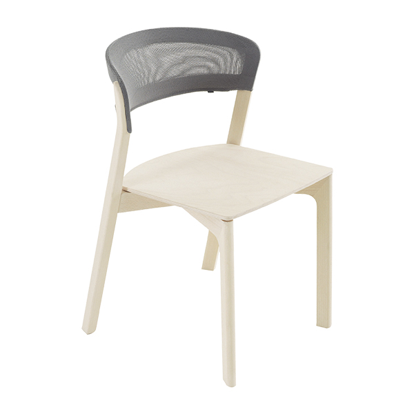 Sedia Café Legno Chiaro W53 D53 H80 Sh46 Cm