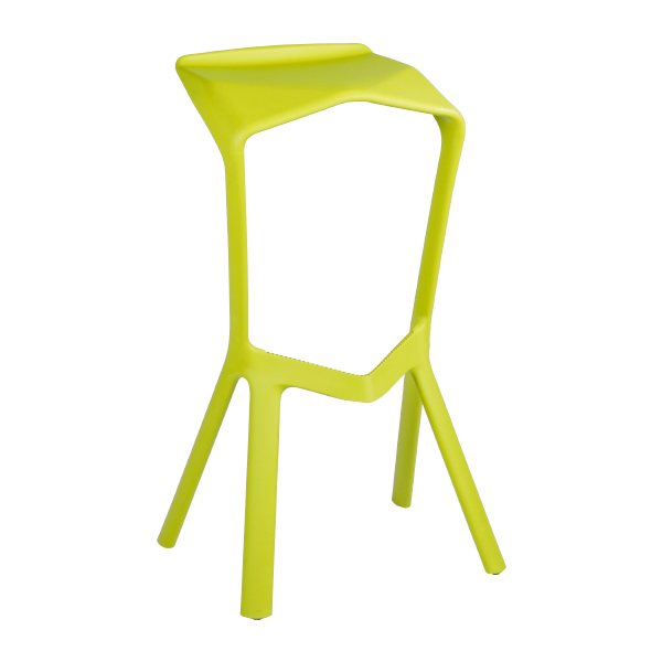 Sgabello Miura Verde W47 D40 H81 Cm Sh78 Cm