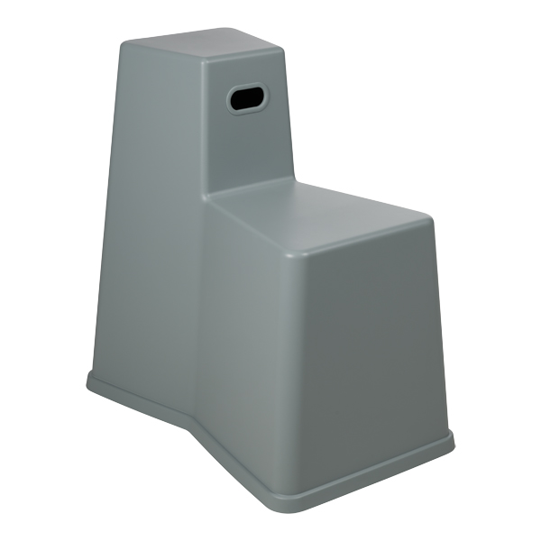 Sgabello Strumento Grigio Chiaro L46 P72,5 Sh48 H75 Cm