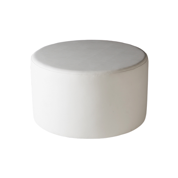 Pouf Hollywood Bianco 70 H41 Cm