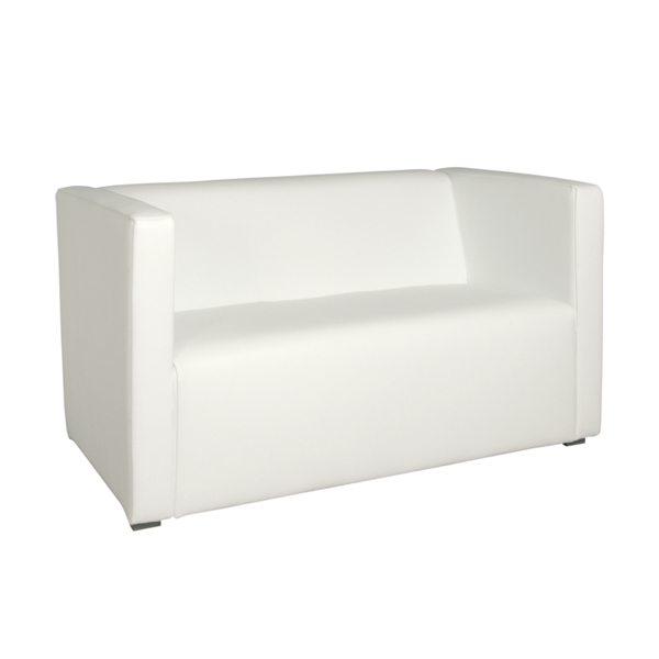 Divanetto 2 Posti Con Braccioli Hollywood Bianco