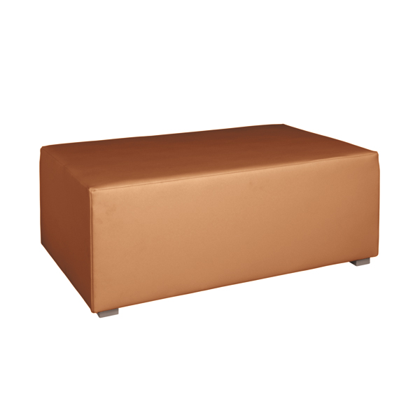 Pouf A 2 Posti Havanna Caramello W104 D70 H41 Cm