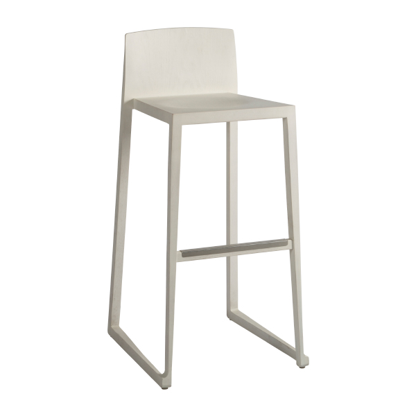 Sgabello Tonio Bianco W45 D49 H94 Sh76 Cm