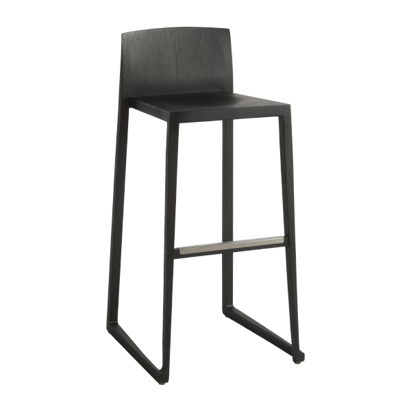 Sgabello Tonio Nero W45 D49 H94 Sh76 Cm