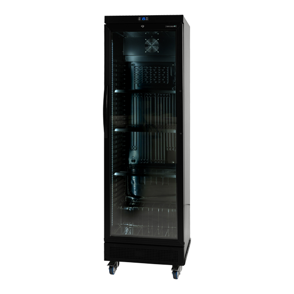 Frigorifero Nero Con Porta In Vetro 360 L Mobile