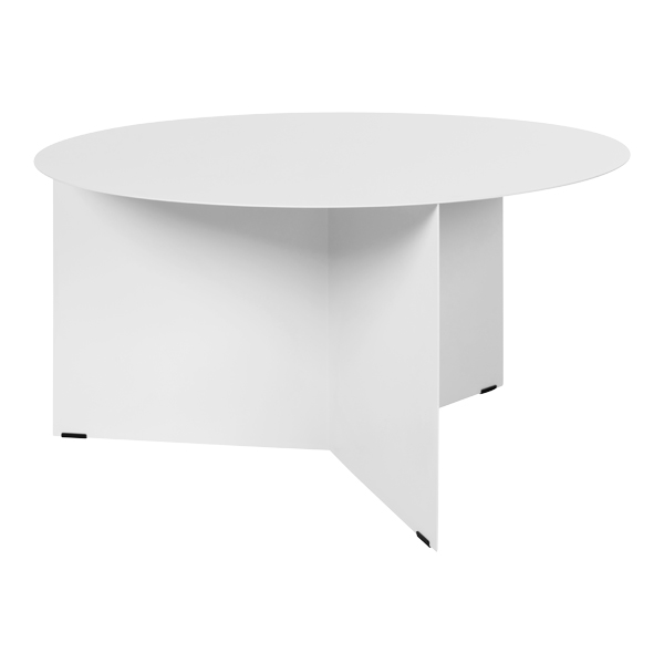 Tavolo A Fessura Bianco 65 H36 Cm