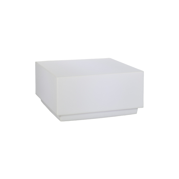 Tavolo Big Cut Bianco W60 D60 H31cm E Led