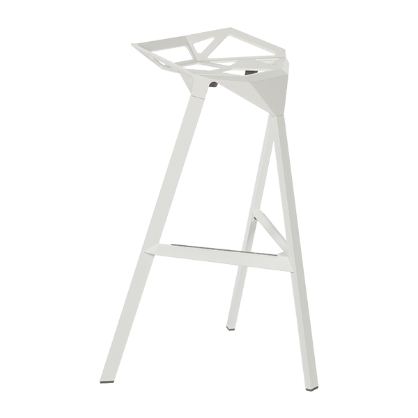 Sgabello Stool One Bianco W56 D47 H83 Sh77 Cm