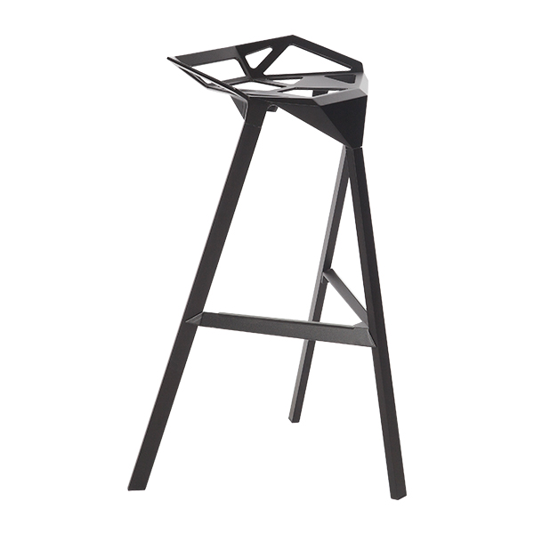 Sgabello Stool One Nero W56 D47 H83 Sh77 Cm