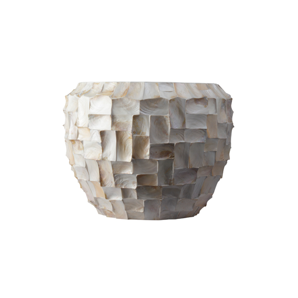 Vaso Ocean Shell 80 Bianco 105 H80 Cm