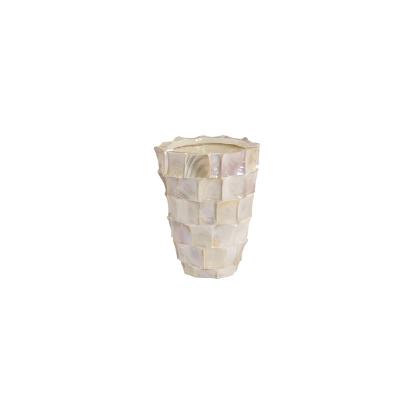Vaso Ocean Shell 36 Bianco 26 H36 Cm