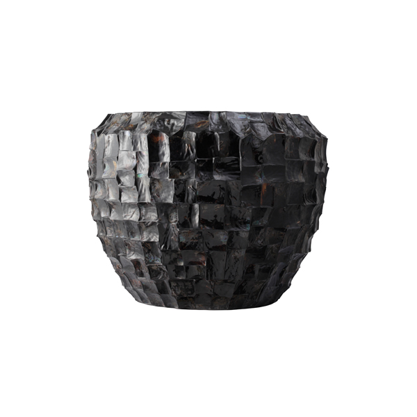 Vaso Ocean Shell 80 Nero 105 H80 Cm