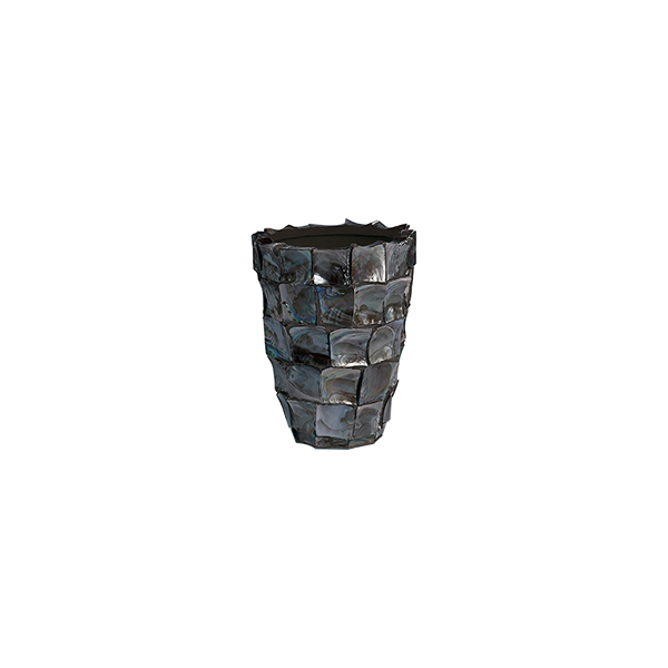 Vaso Ocean Shell 36 Nero 26 H36 Cm