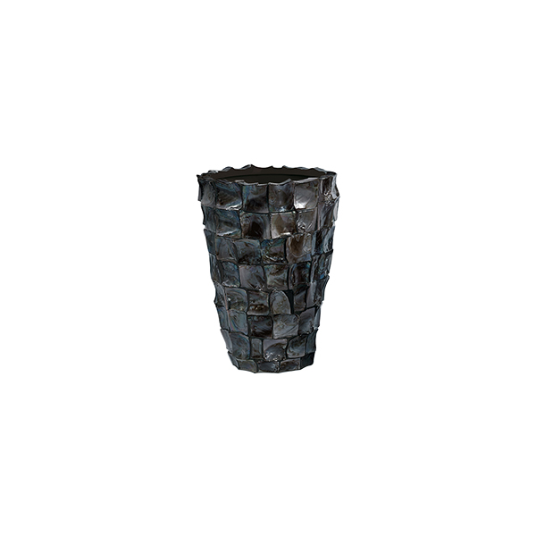 Vaso Ocean Shell 53 Nero 36 H53 Cm