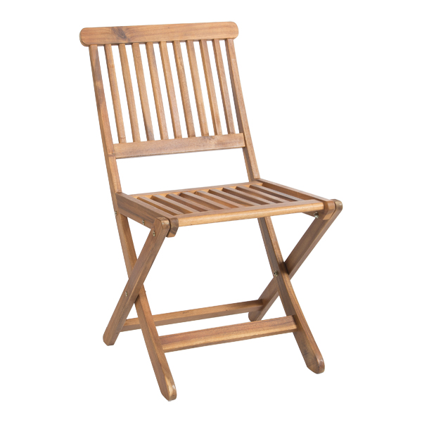 Sedia Pieghevole In Legno Samoa W46 D61 H87 Sh45 Cm