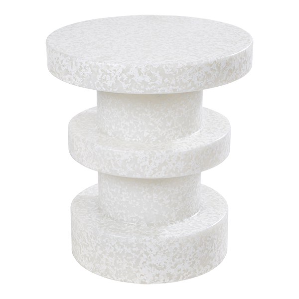 Sgabello Bit Stack Bianco 36 H42 Cm
