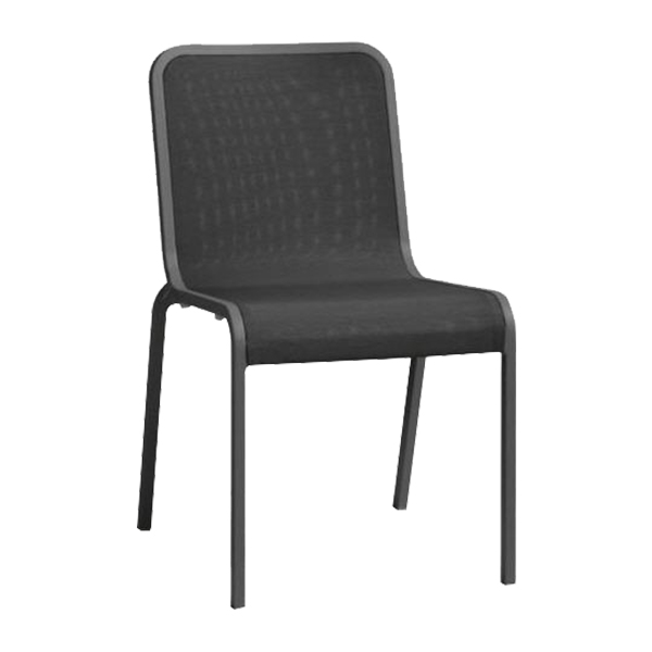 Sedia Helios Nera W50 D60 H84 Sh46 Cm