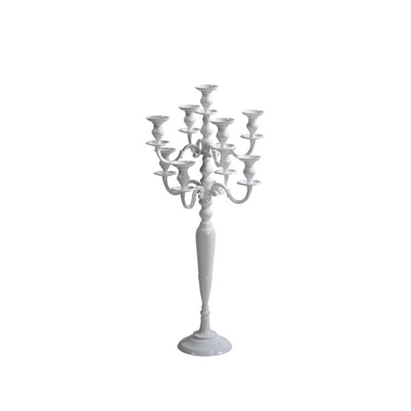 Candeliere Salina A 9 Bracci Bianco Medio H120 Cm