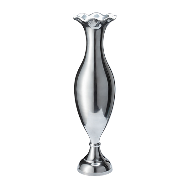 Vaso Rococò Silver Corona 20 H75 Cm