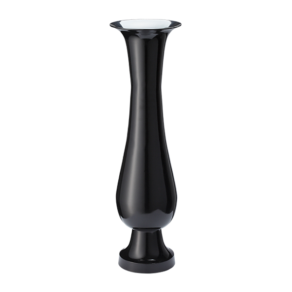Vaso Rococò Nero Drip 20 H75 Cm