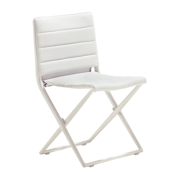 Sedia Pieghevole Traveller Dining Bianca W50 D50 H83 Sh47 Cm