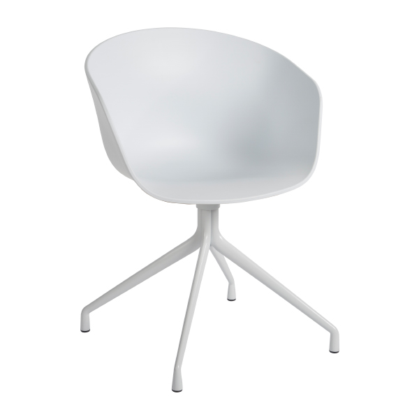 Sedia Aac Bianca, Girevole In Plastica