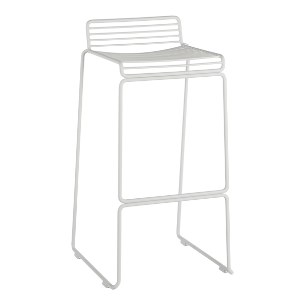 Sgabello Hee Bianco W40 D47 H86 Cm Sh75 Cm