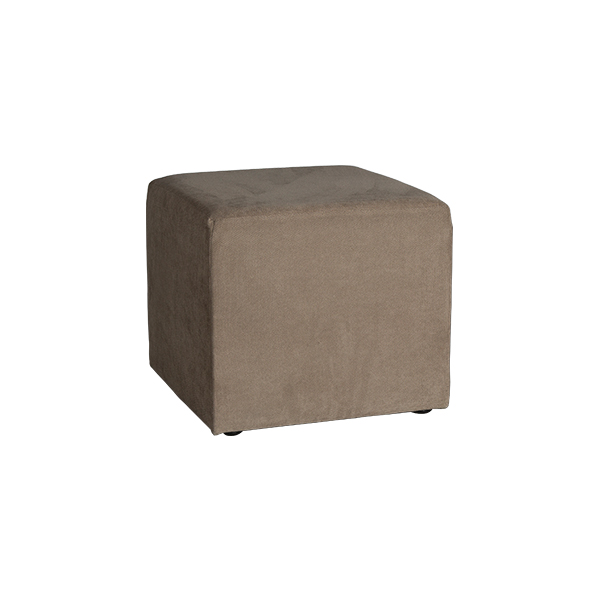 Pouf Montreal In Tessuto Taupe W45 D45 H41cm