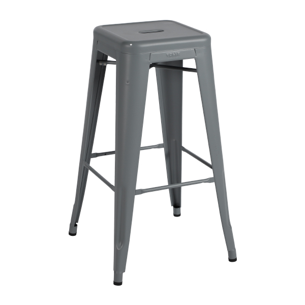 Sgabello Tolix H 75 Grigio Da Esterno W31 D31 H75 Cm