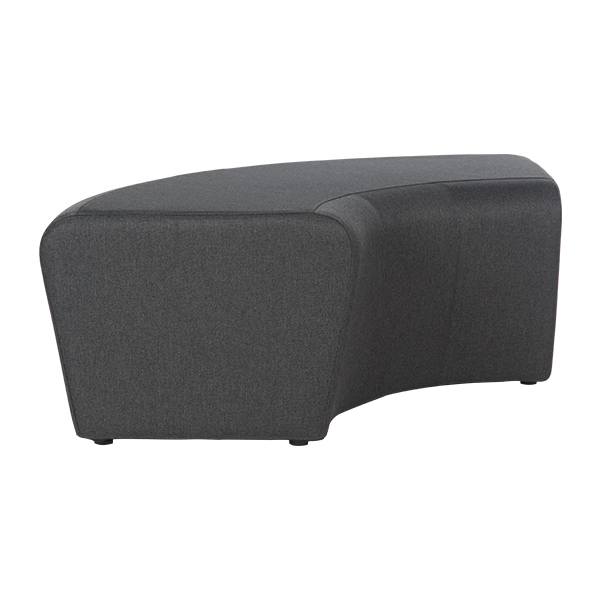 Pouf Base Doughnut Antracite 1 4 Di Cerchio 200 W57 H45cm