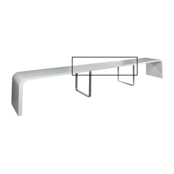 Connettore Per Tavolo Bianco Brunch Da 2 Pezzi W180 D70cm