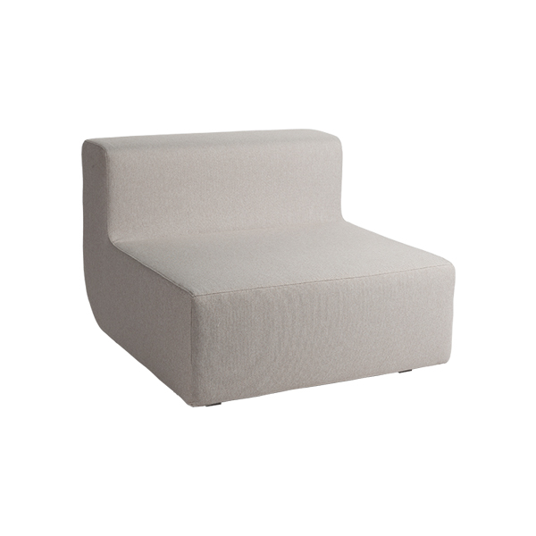 Divano Nuba Grigio Beige W96 D96 H70 Sh40 Cm